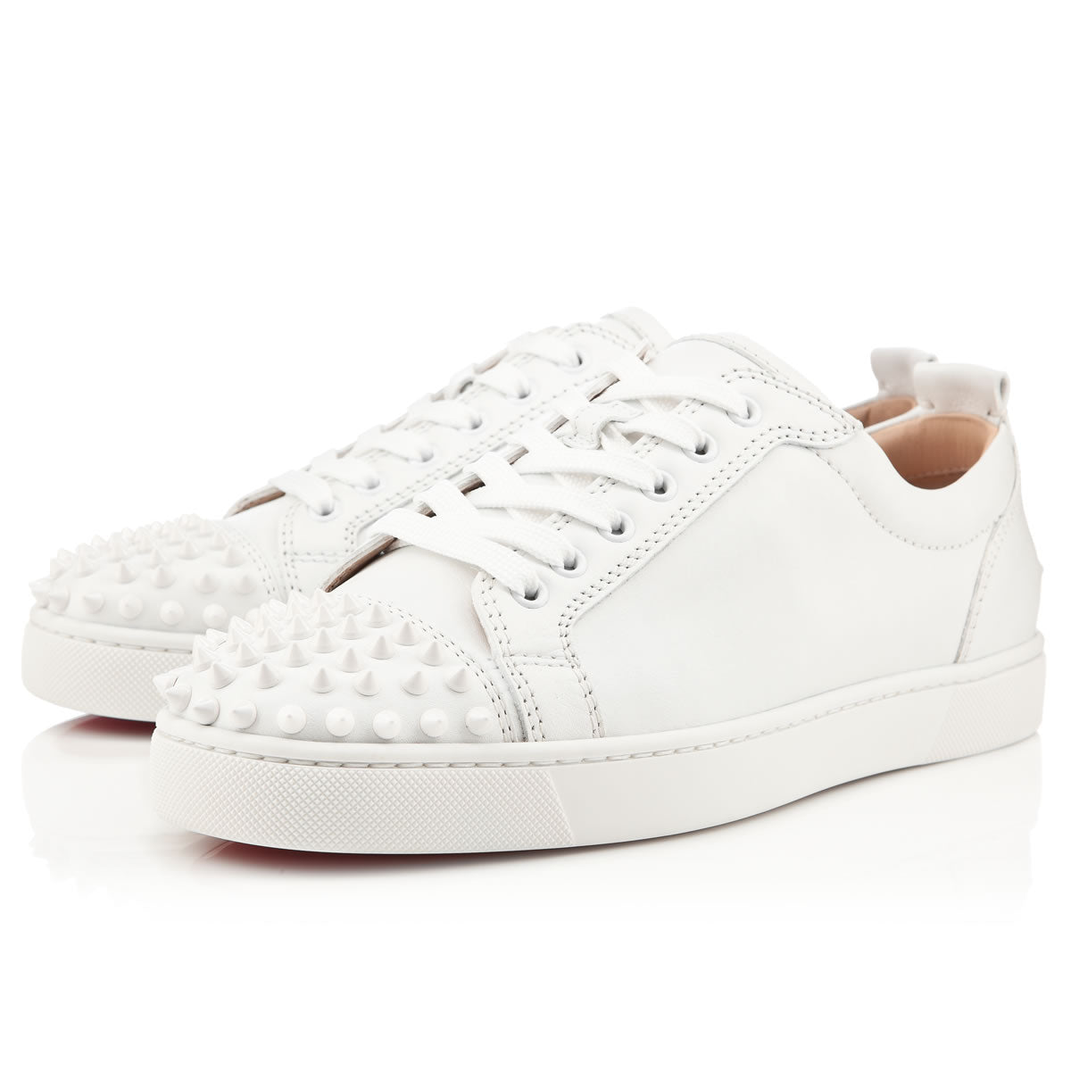 Christian Louboutin Louis Junior Spikes Men Shoes | Color White