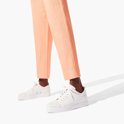 Christian Louboutin Louis Junior Spikes Men Shoes | Color White