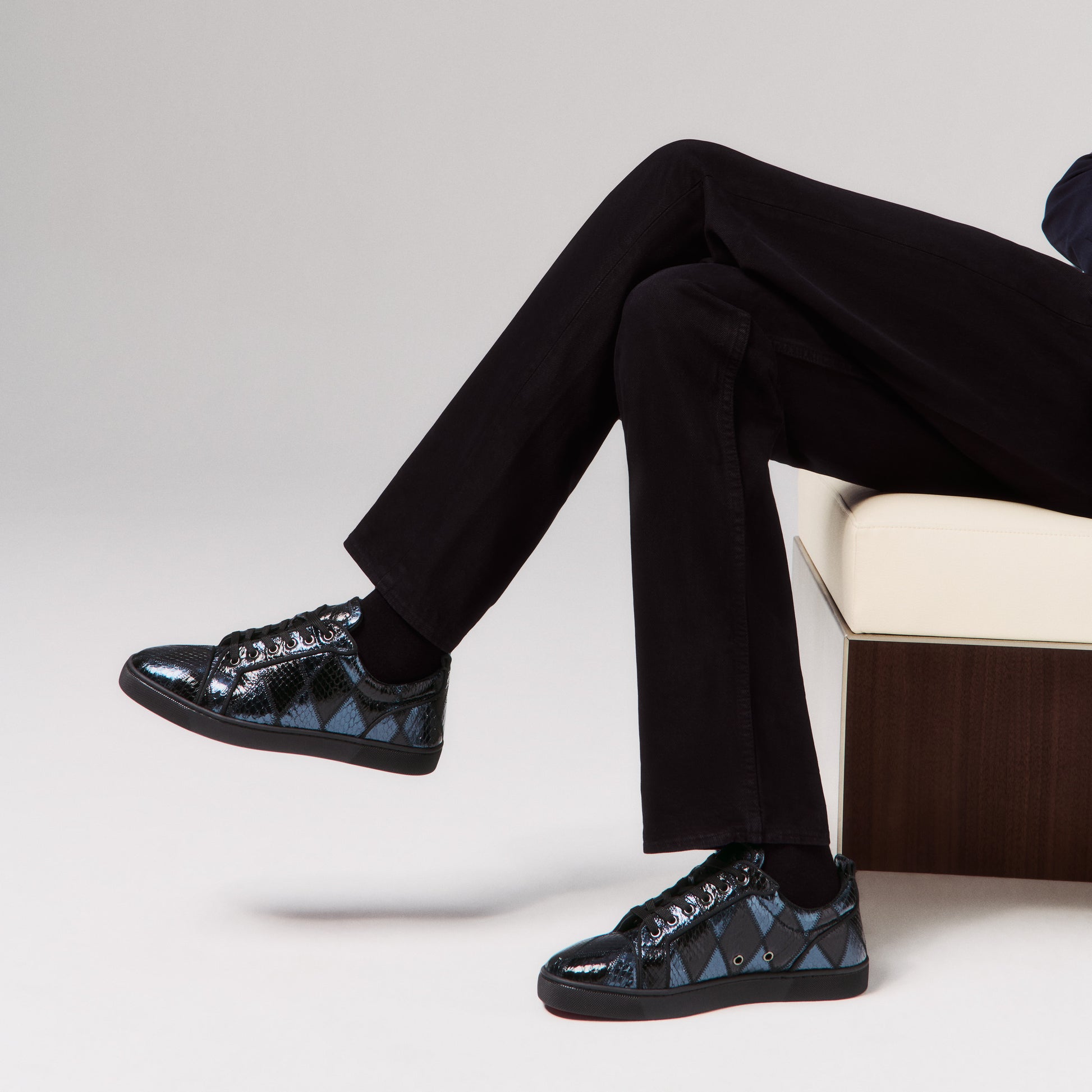 Christian Louboutin Louis Junior Men Shoes | Color Black