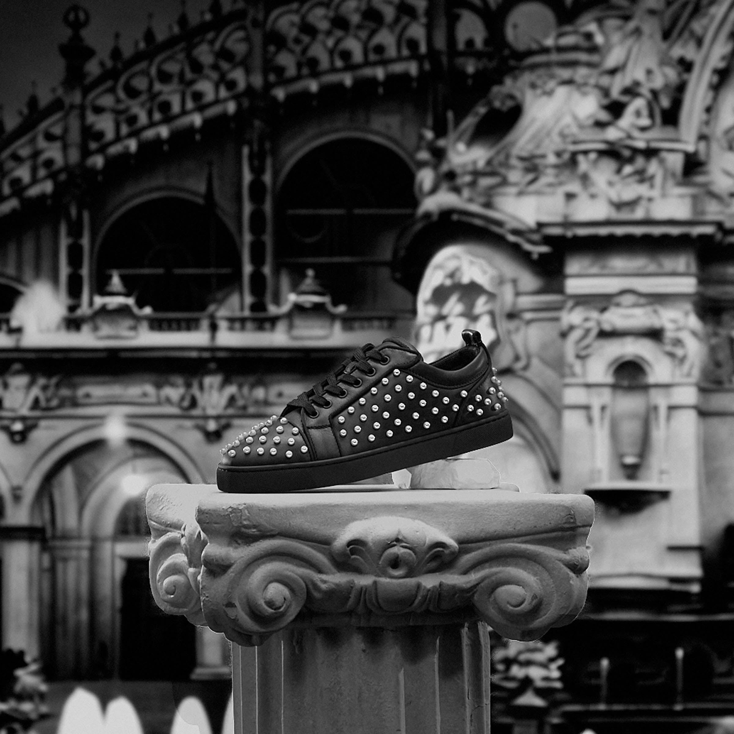 Christian Louboutin Louis Junior Perles Men Shoes | Color Black