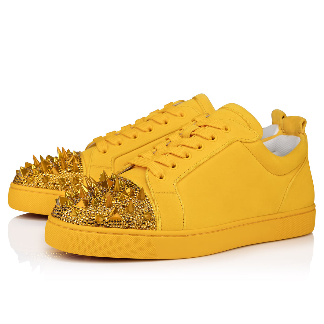 Christian Louboutin Louis Junior P Pik Pik Strass Men Shoes | Color Yellow