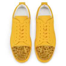 Load image into Gallery viewer, Christian Louboutin Louis Junior P Pik Pik Strass Men Shoes | Color Yellow
