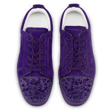 تحميل الصورة في عارض المعرض، Christian Louboutin Louis Junior P Pik Pik Strass Men Shoes | Color Purple
