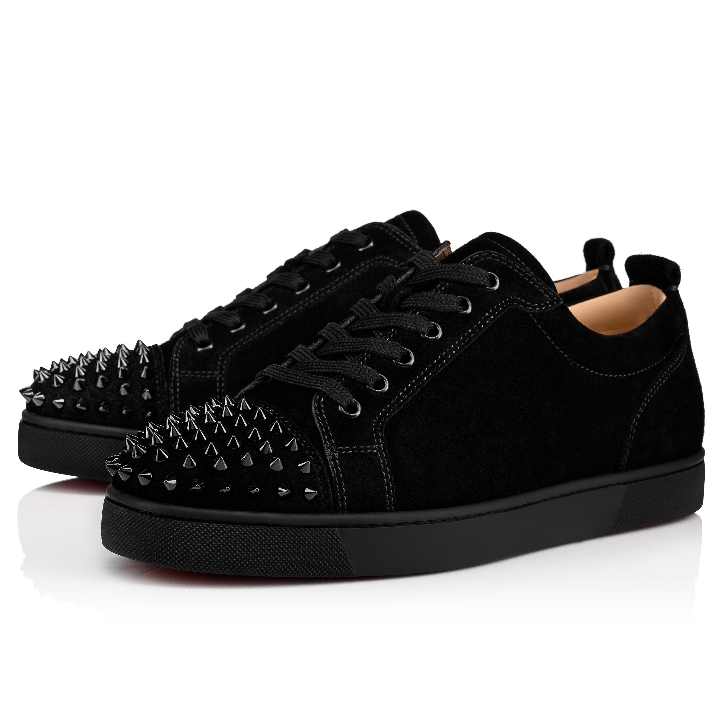 Christian Louboutin Louis Junior Spikes Men Shoes | Color Black