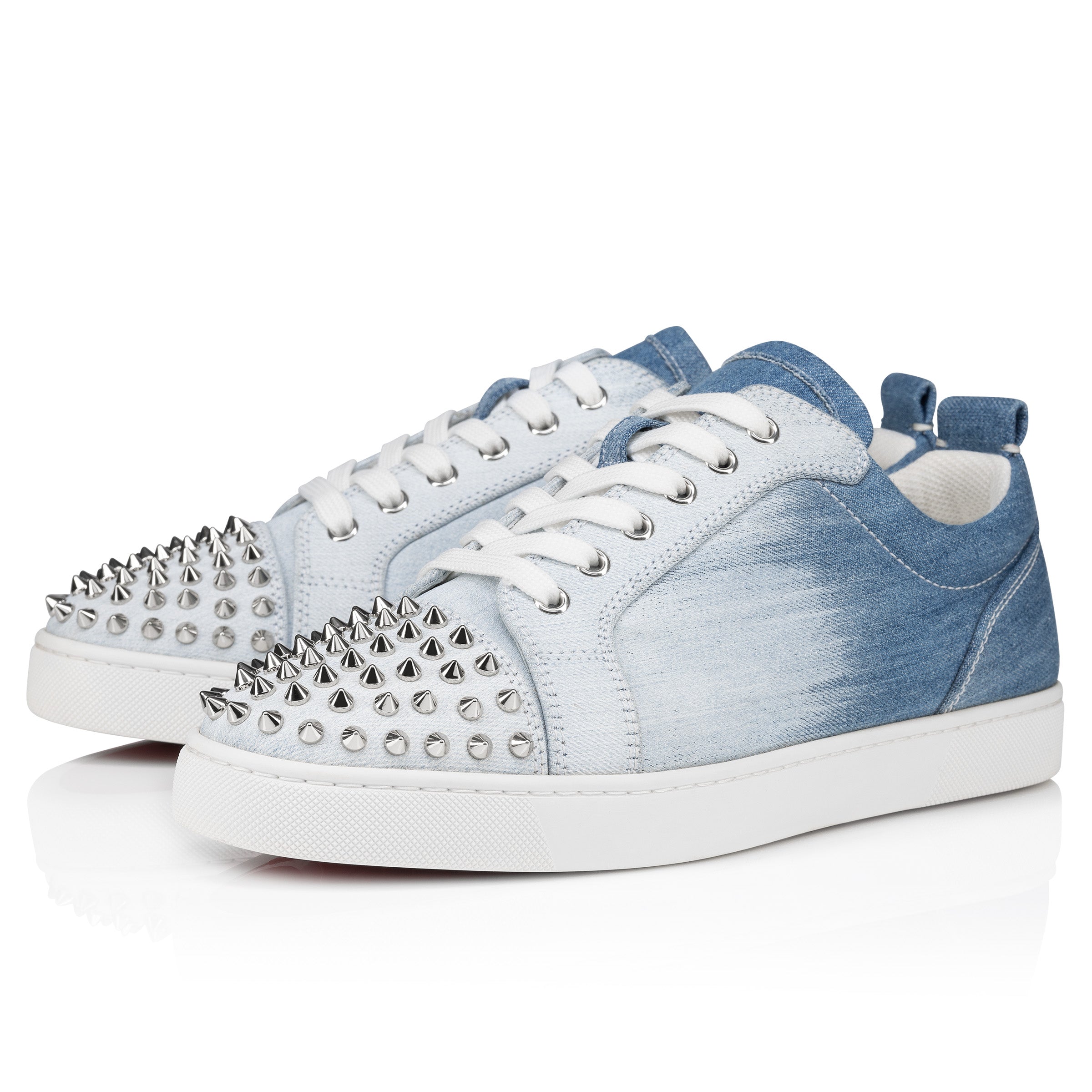 Christian Louboutin Louis Junior Spikes Men Shoes | Color Blue