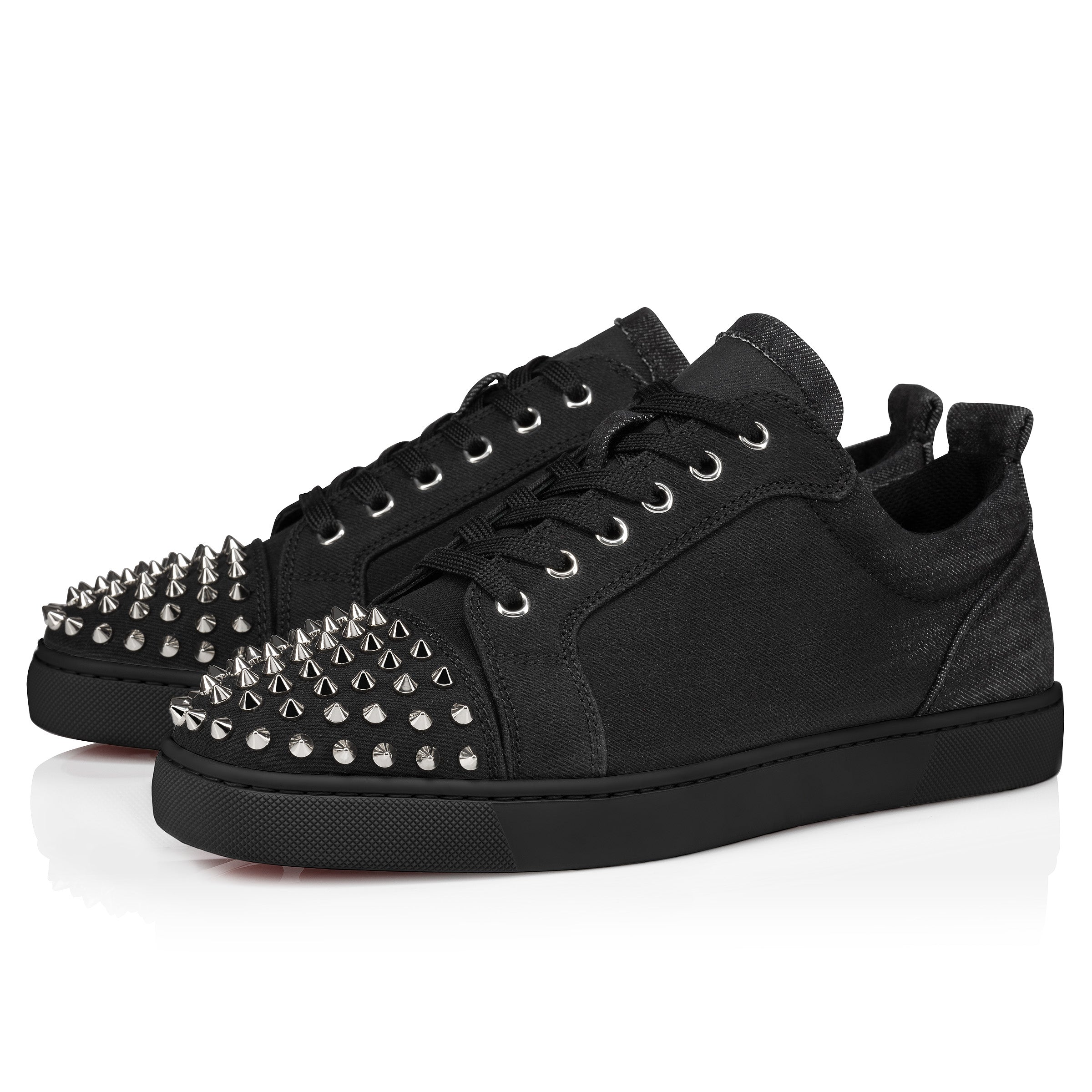 Christian Louboutin Louis Junior Spikes Men Shoes | Color Black