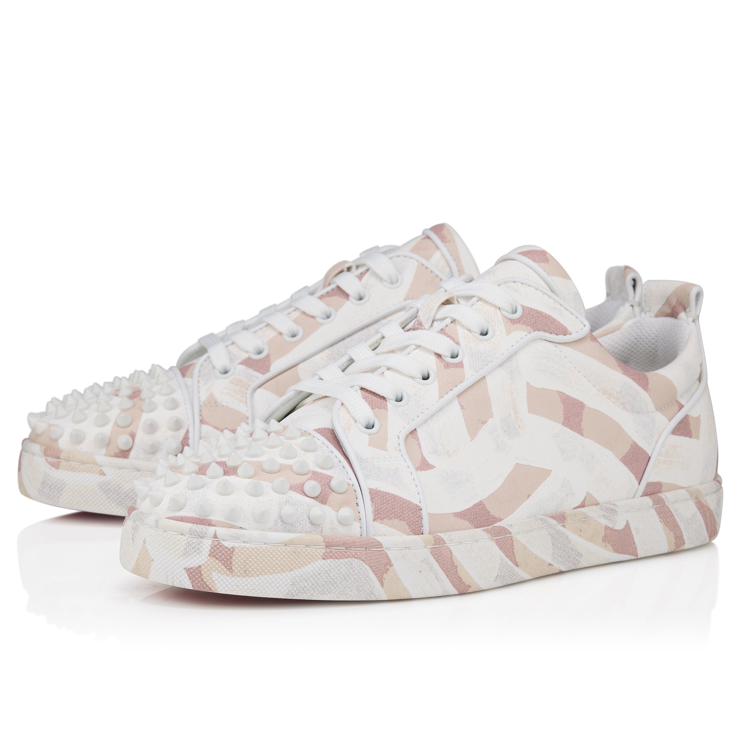 Christian Louboutin Louis Junior Spikes  Men Shoes | Color Beige