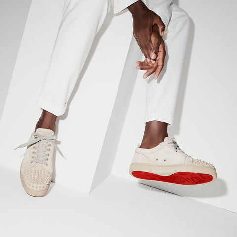 Christian Louboutin Louis Junior Spikes Men Shoes | Color Beige