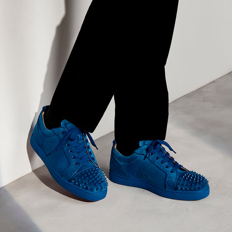 Christian Louboutin Louis Junior Spikes Men Shoes | Color Blue