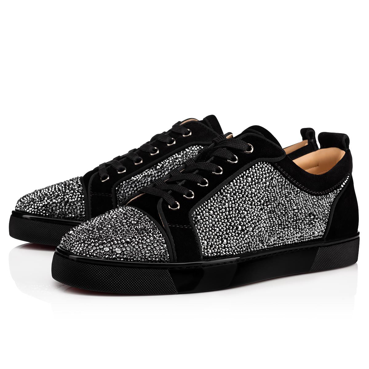 Christian Louboutin Louis Junior Strass Men Shoes | Color Black
