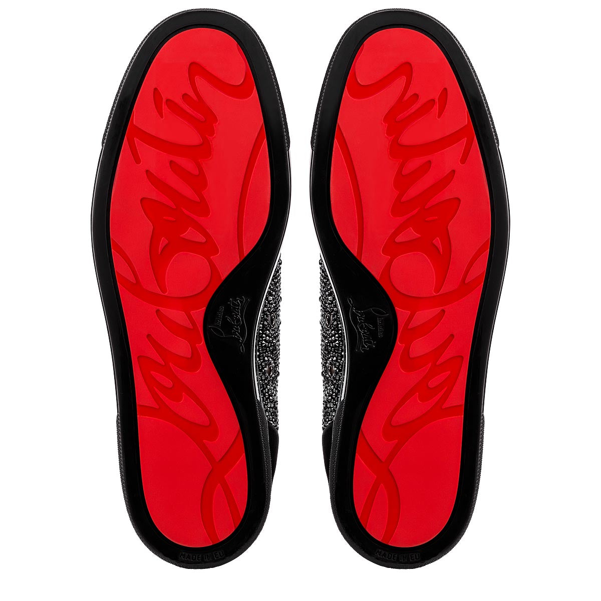 Christian Louboutin Louis Junior Strass Men Shoes | Color Black