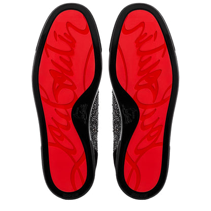 Christian Louboutin Louis Junior Strass Men Shoes | Color Black