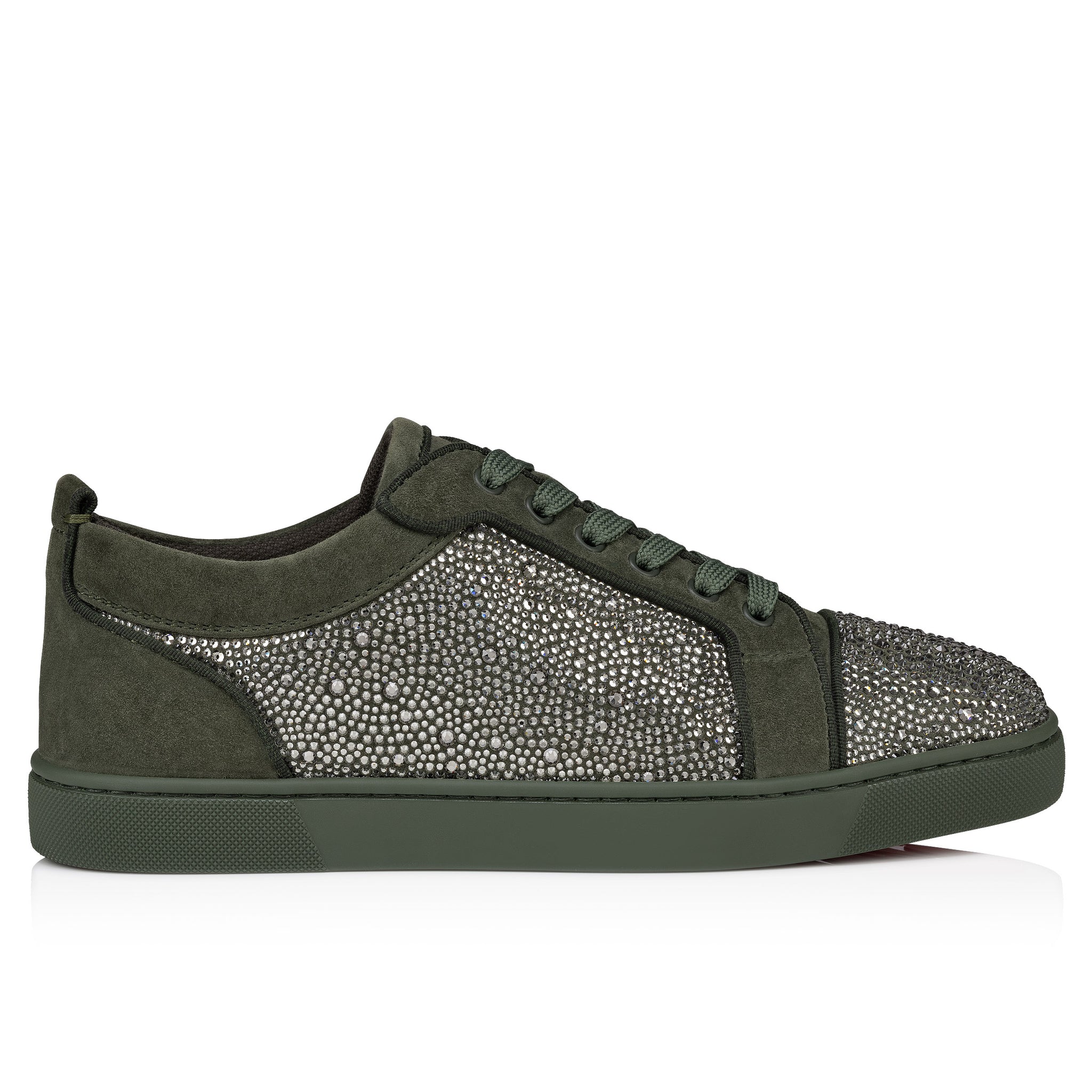 Christian Louboutin Louis Junior Strass Men Shoes Color Green