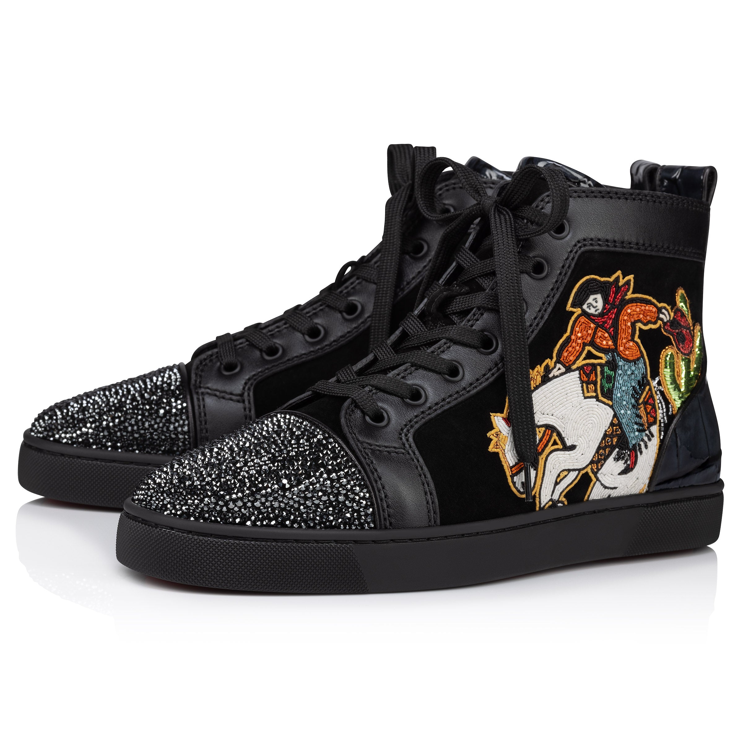 Christian Louboutin Louis Lucky Men Shoes | Color Black