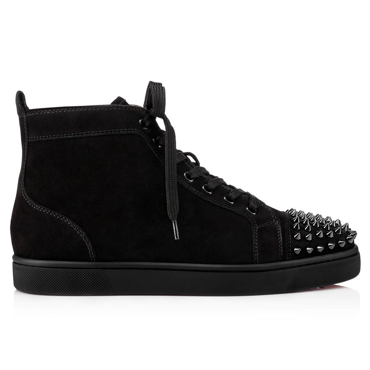 Christian Louboutin Lou Spikes Men Shoes | Color Black