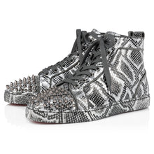 Load image into Gallery viewer, Christian Louboutin Lou Spikes  Men Shoes | Color Silver
