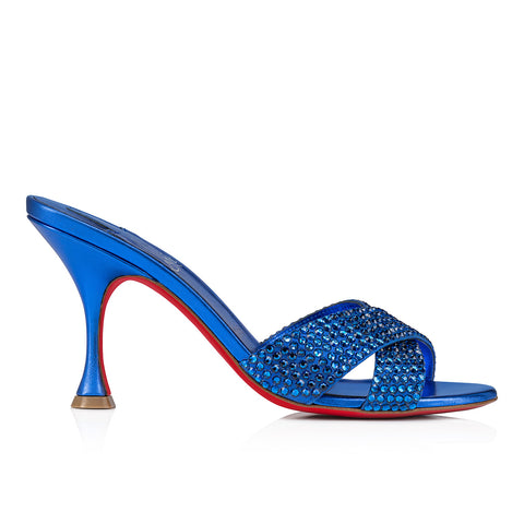 Christian Louboutin Mariza Is Back Strass Women Shoes | Color Blue