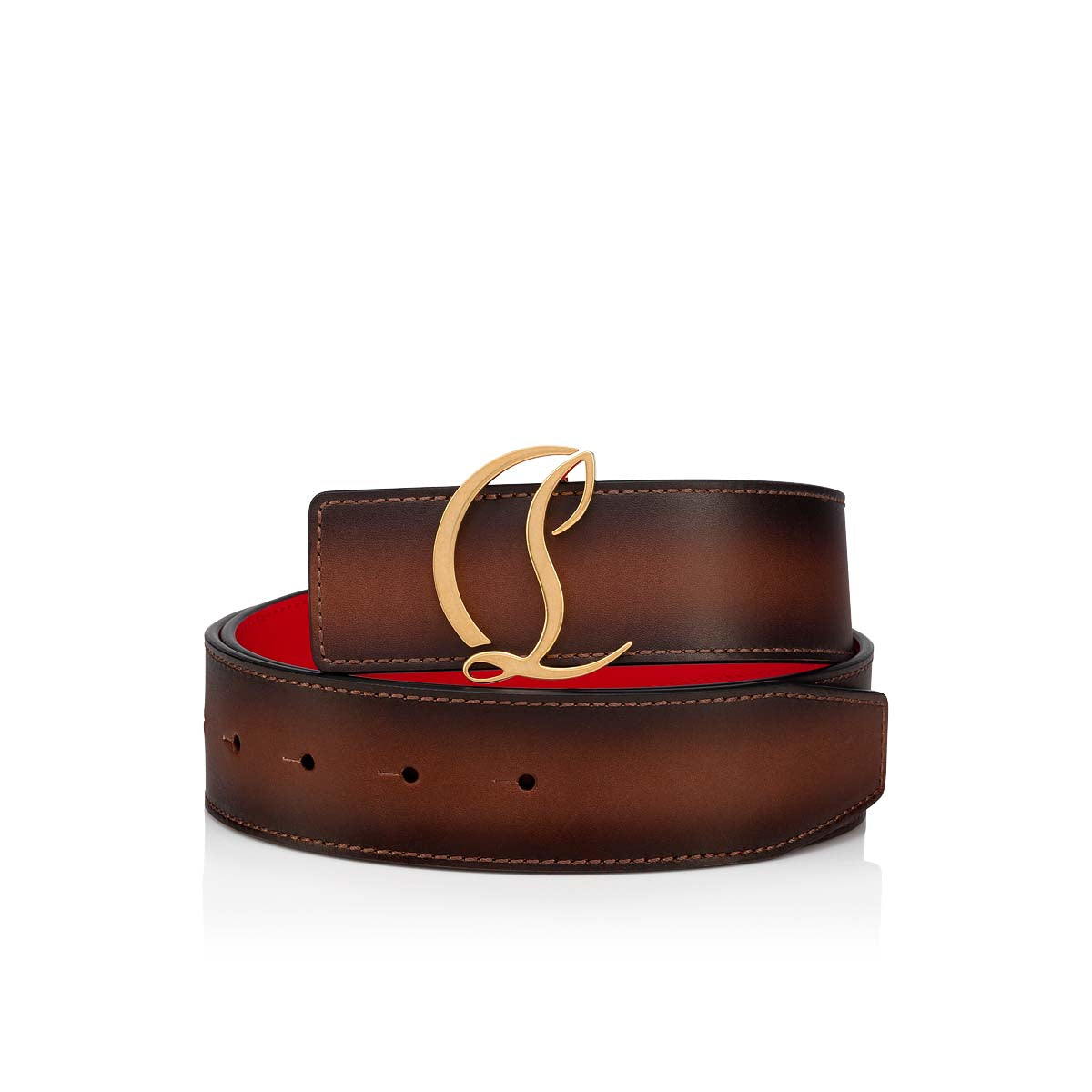 Christian Louboutin Cl Logo Men Belts | Color Brown