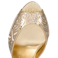 Load image into Gallery viewer, Christian Louboutin Me Dolly Moucharastrass Women Shoes | Color Gold
