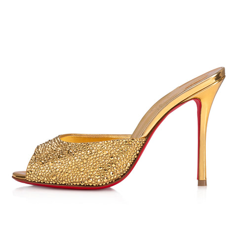 Christian Louboutin Me Dolly Strass Women Shoes | Color Gold