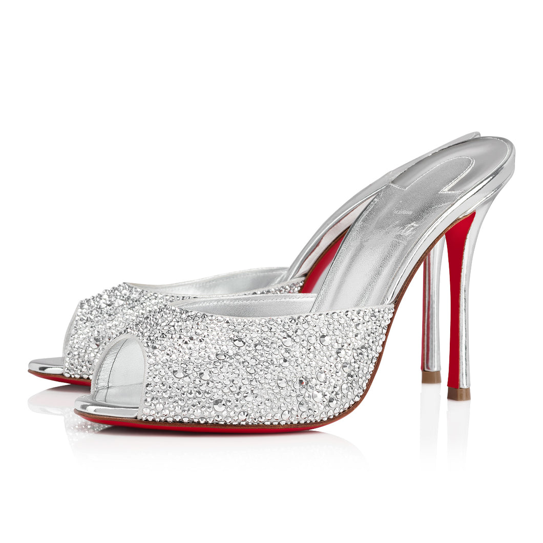 Christian Louboutin Me Dolly Strass Women Shoes | Color Silver