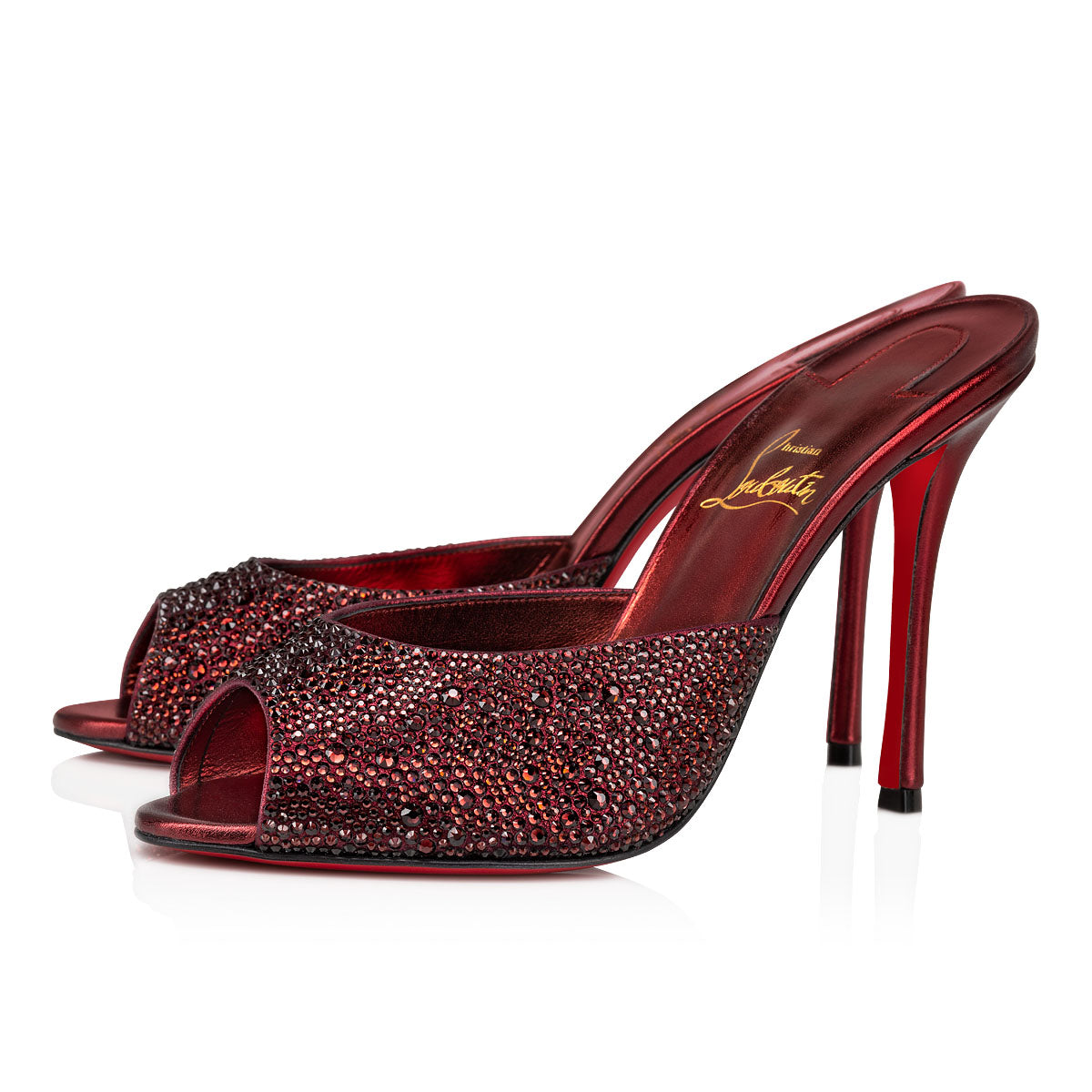 Christian Louboutin Me Dolly Strass Women Shoes | Color Red