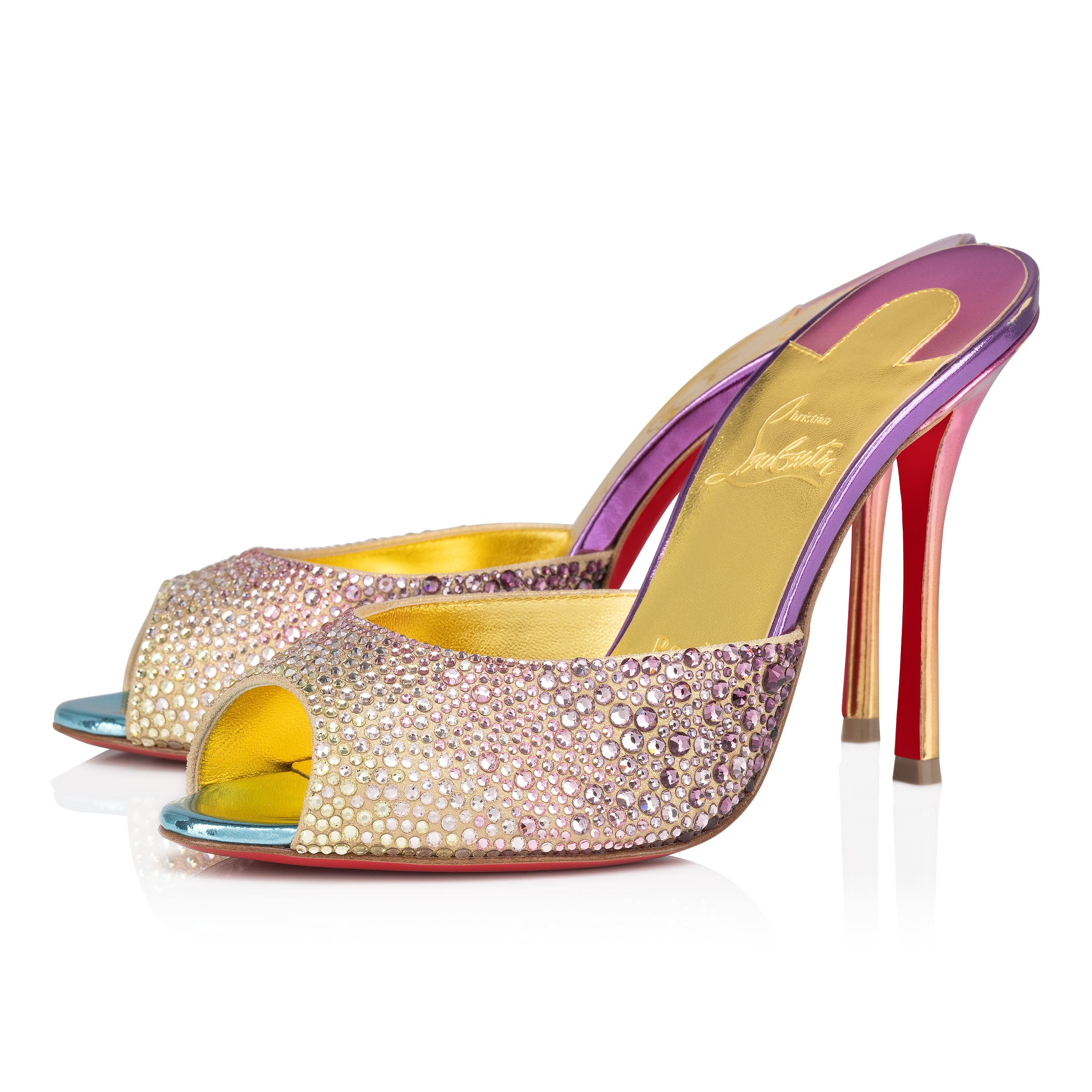 Christian Louboutin Me Dolly Strass Boreal Women Shoes | Color Multicolor