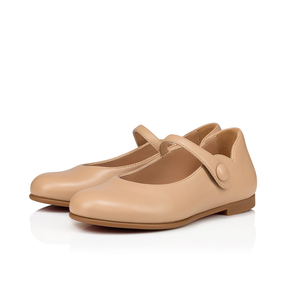 Christian Louboutin Melodie Chick Kids Unisex Shoes | Color Beige