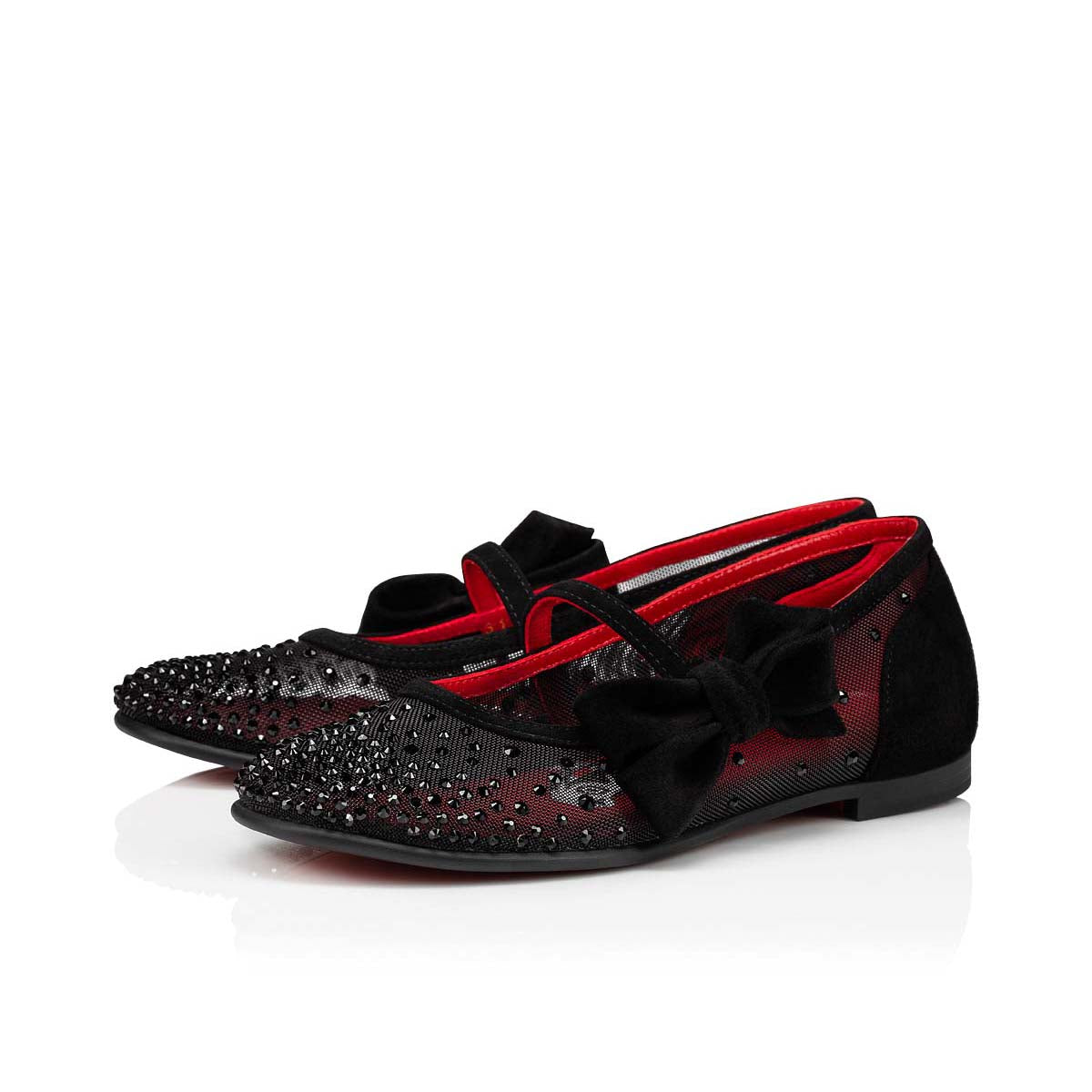 Christian Louboutin Melodie Strass Kids Unisex Shoes | Color Black