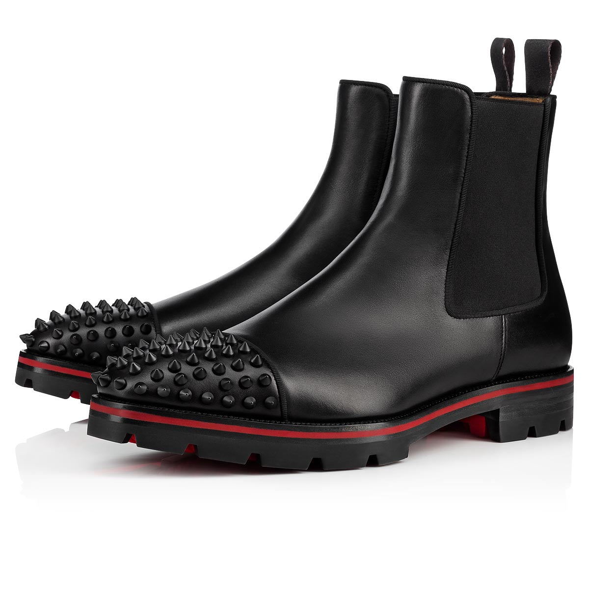 Christian Louboutin Melon Spikes Men Shoes | Color Black