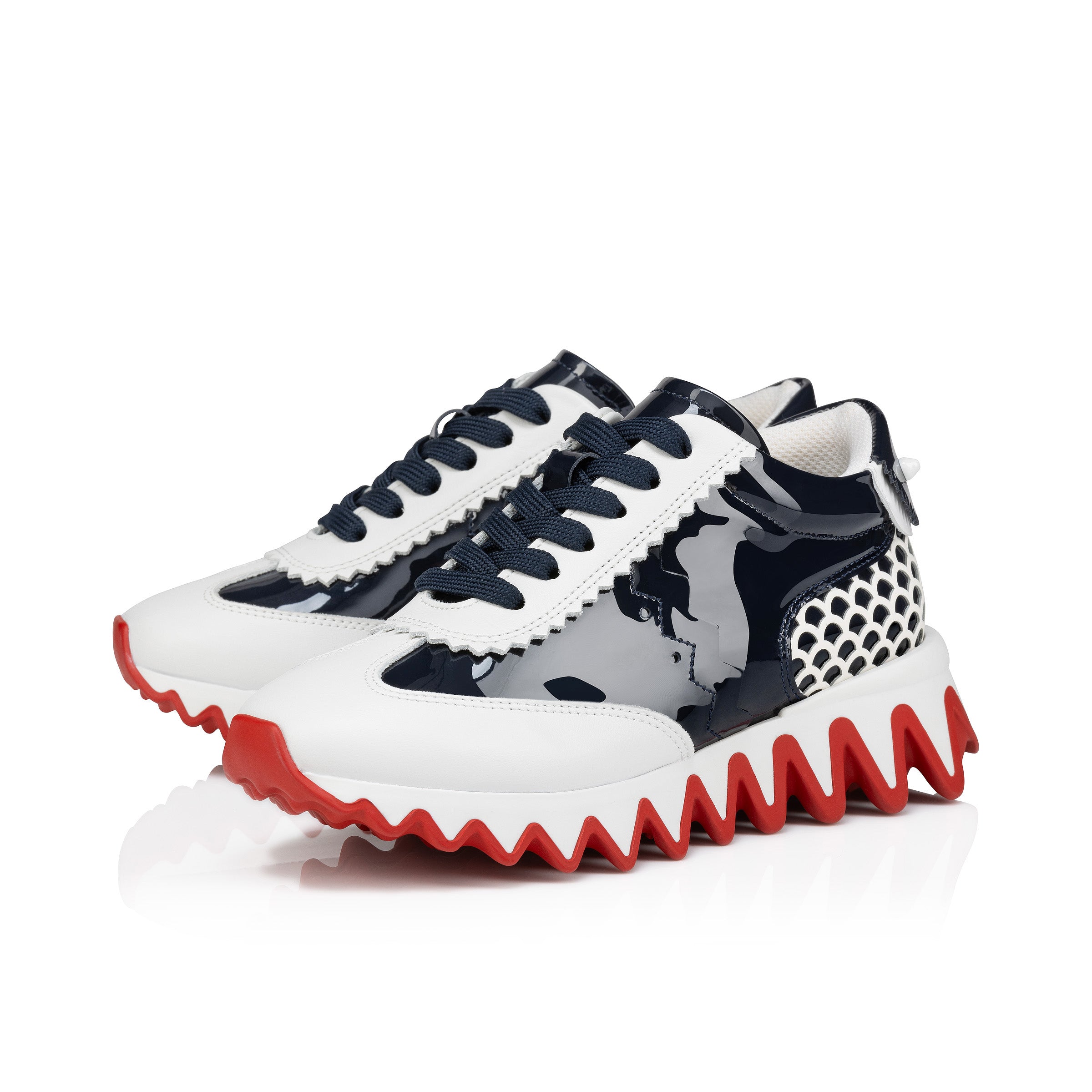 Christian Louboutin Mini Shark Kids Unisex Shoes | Color Navy