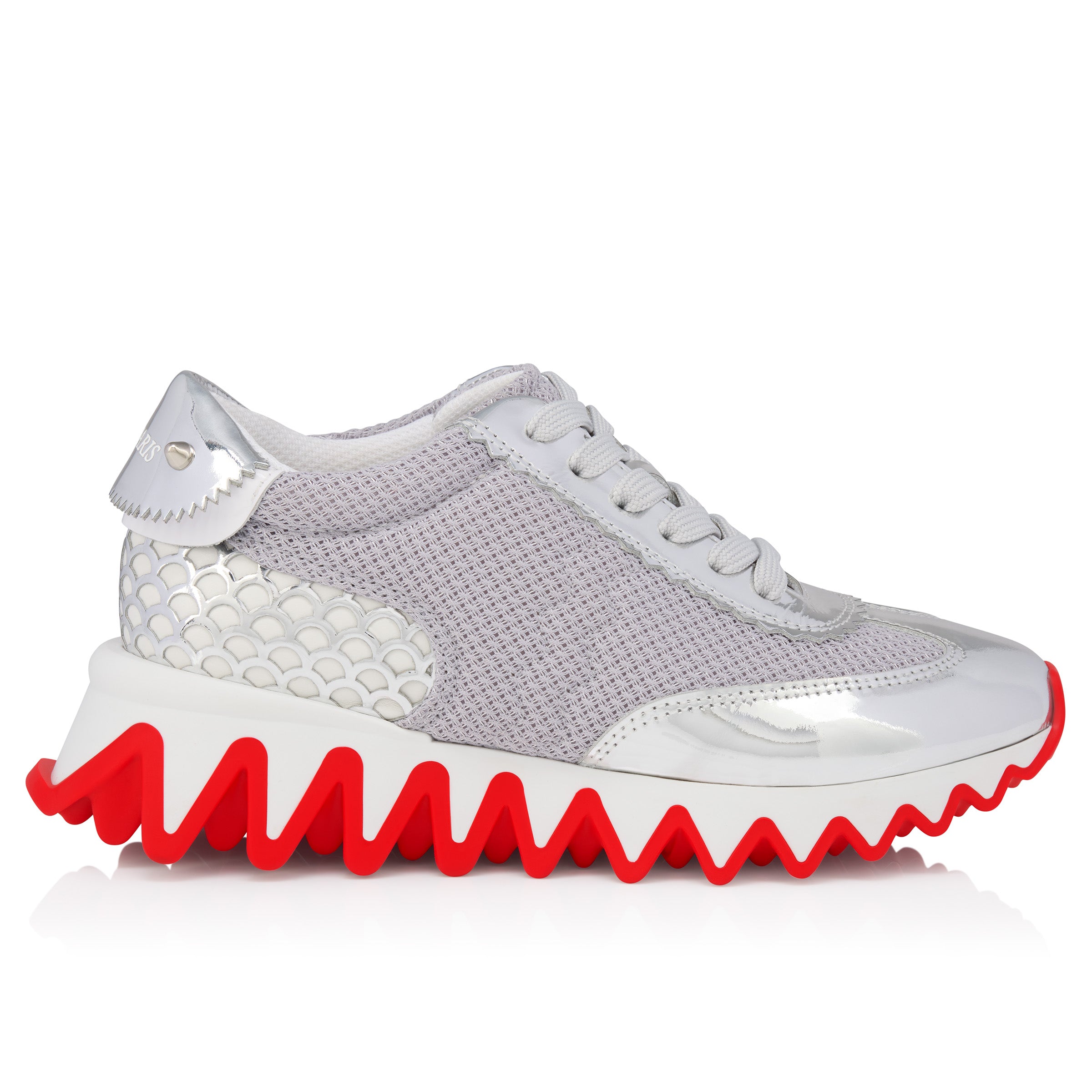 Christian Louboutin Mini Shark Kids Unisex Shoes | Color Silver