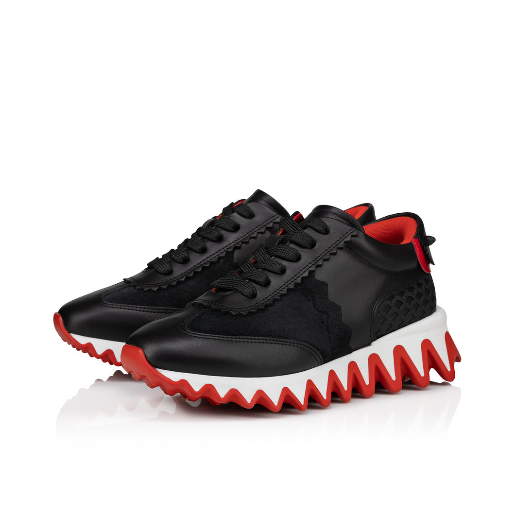 Christian Louboutin Mini Shark Kids Unisex Shoes | Color Black