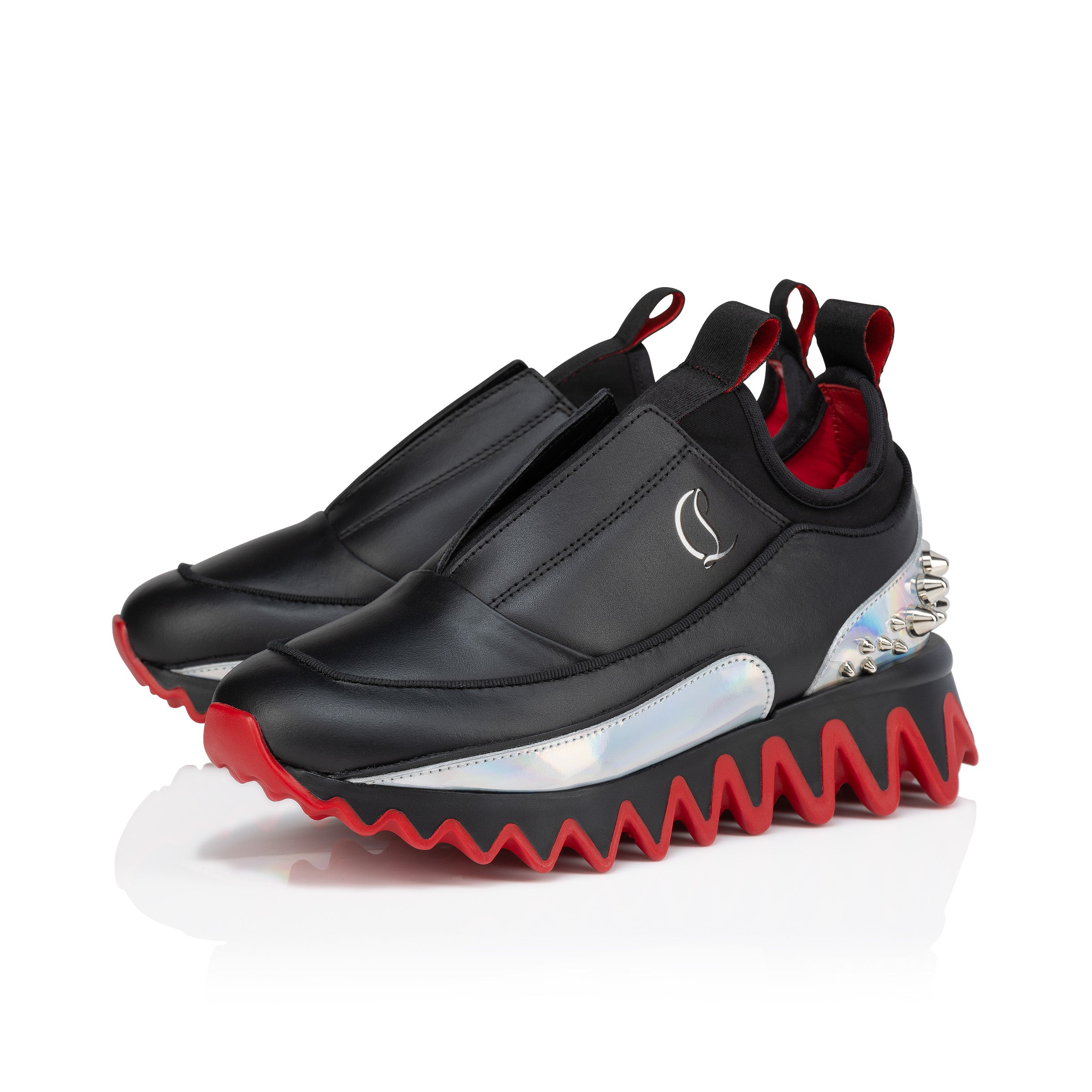 Christian Louboutin Mini Sharkyloub Kids Unisex Shoes | Color Black