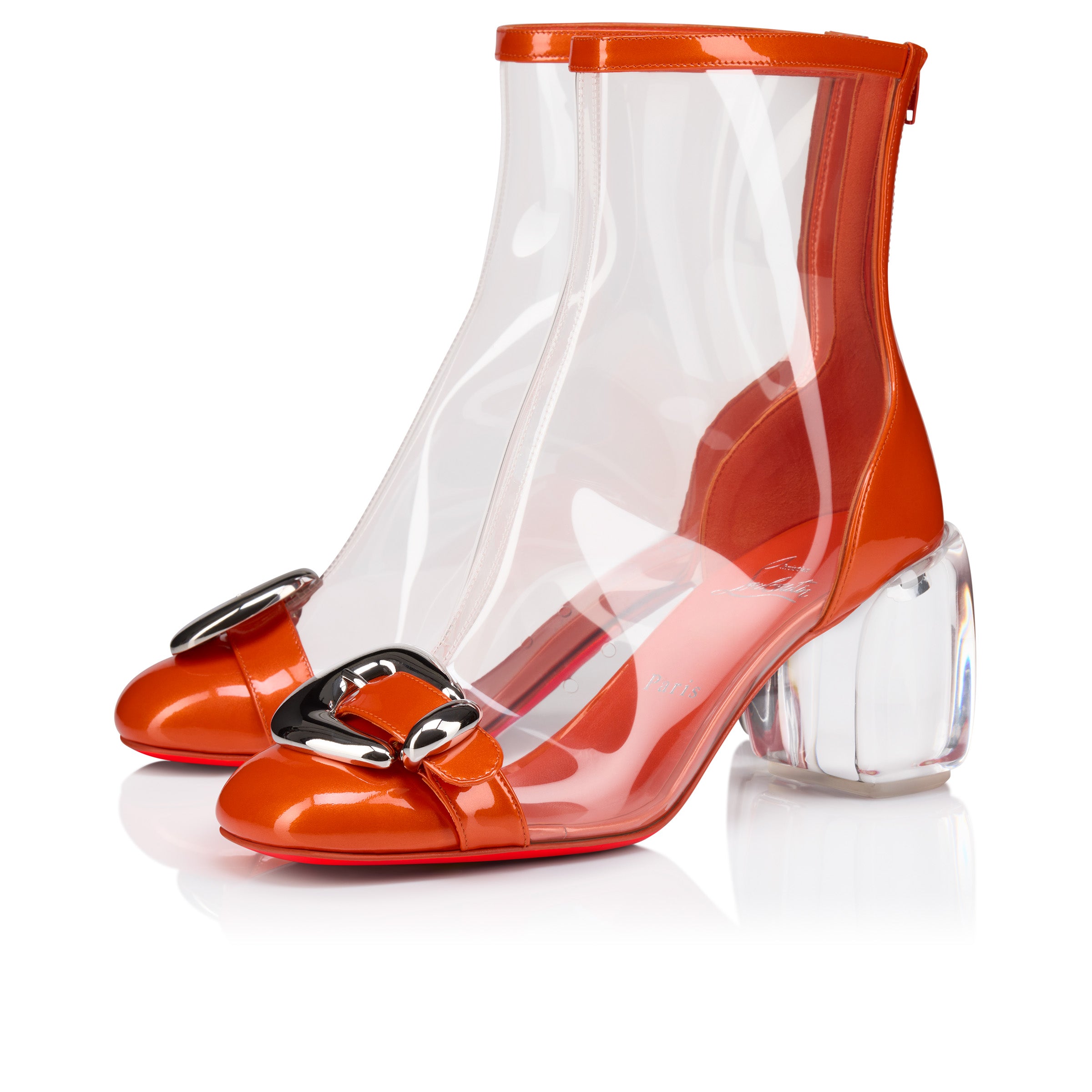 Christian Louboutin Minny Bubble Booty Women Shoes | Color Orange