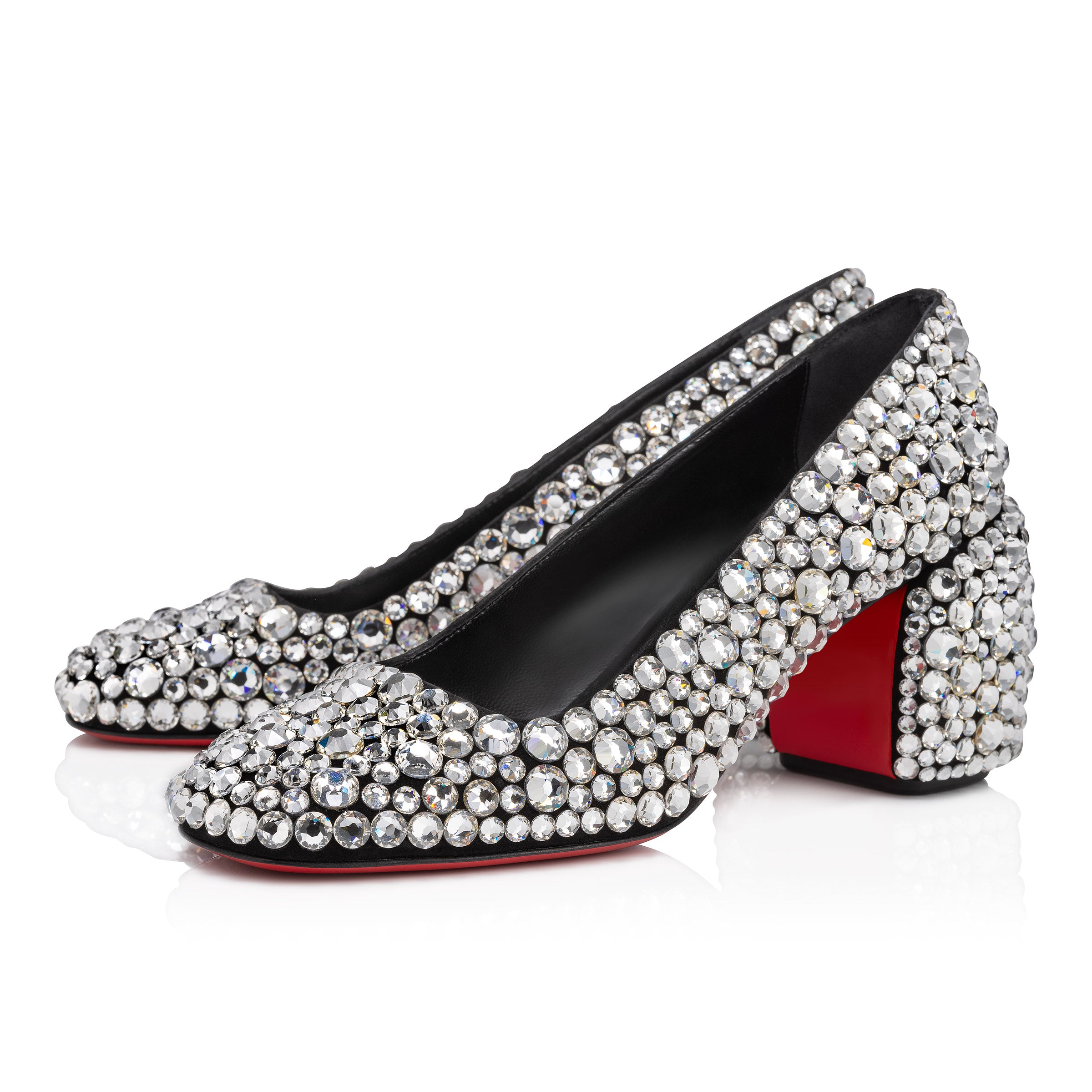 Christian Louboutin Minny Maxi Strass Women Shoes | Color Black