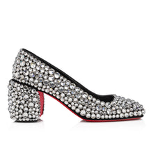 Load image into Gallery viewer, Christian Louboutin Minny Maxi Strass Women Shoes | Color Silver
