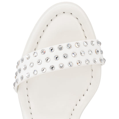 Christian Louboutin Miss Jane Sandal Strass Boum Women Shoes | Color White
