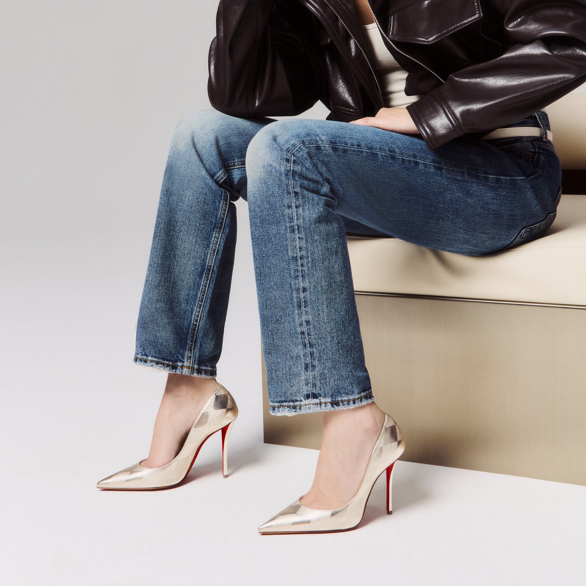 Christian Louboutin Miss Z Women Shoes | Color Gold