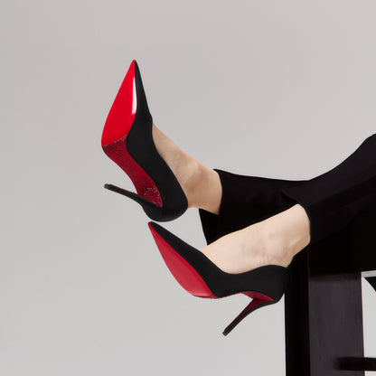 Christian Louboutin Miss Z Suola Strass Women Shoes | Color Black