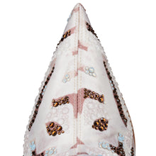 Load image into Gallery viewer, Christian Louboutin Miss Z Botta Gaagal Strass Women Shoes | Color Beige
