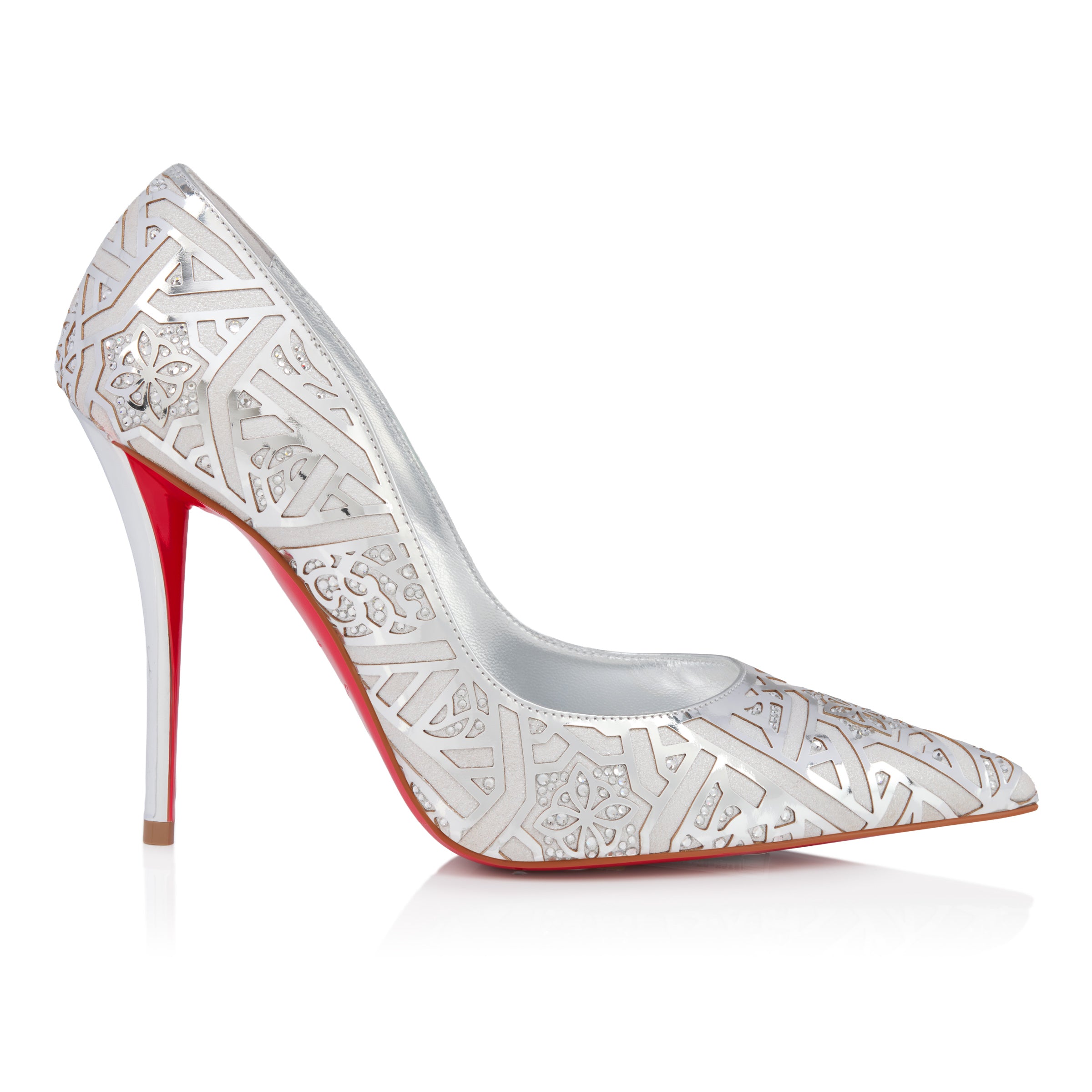 Christian Louboutin Miss Z Carouba Women Shoes | Color Silver