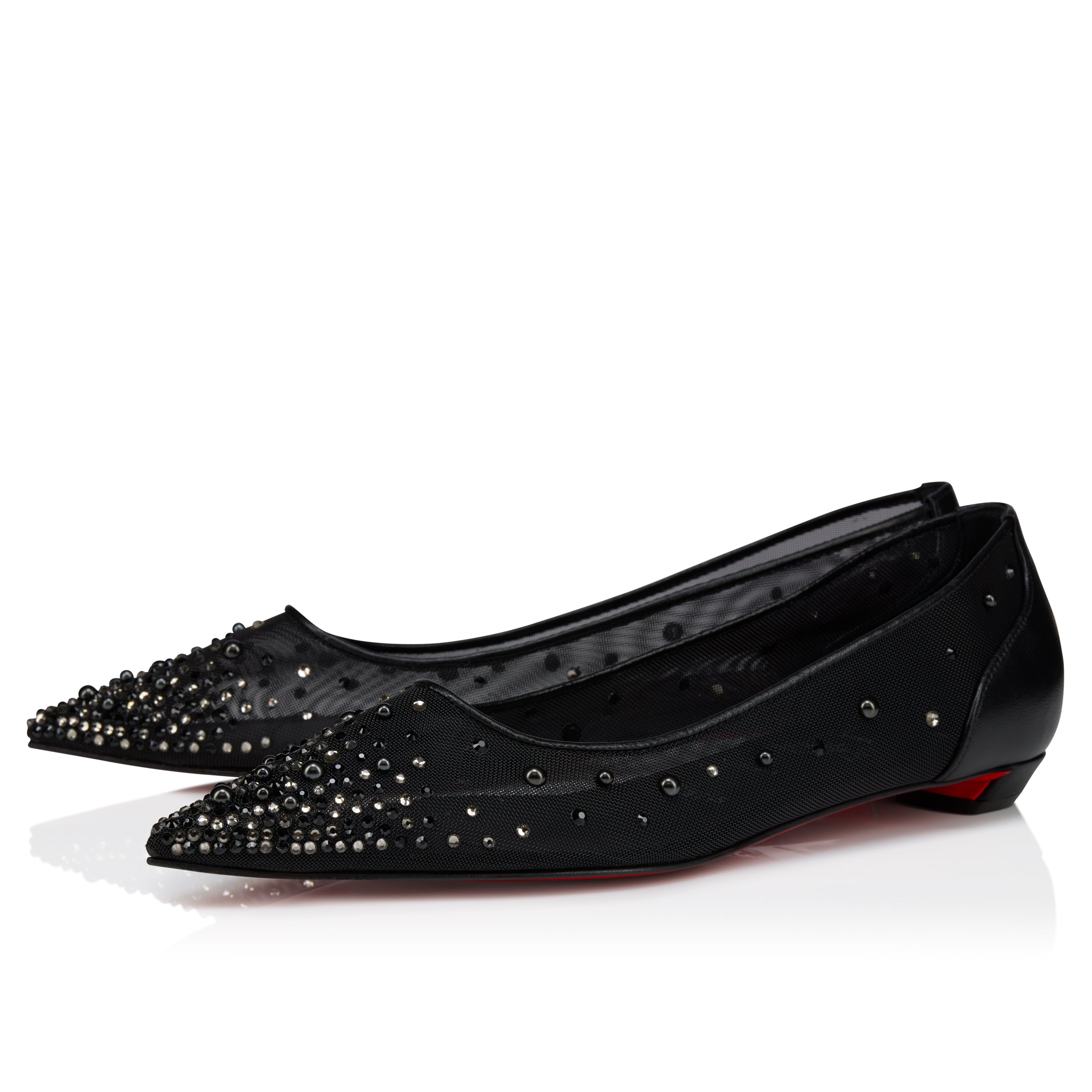 Christian Louboutin Miss Z Degrastrassina Perla Women Shoes | Color Black