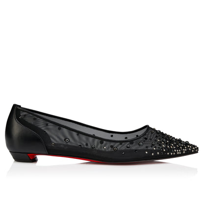 Christian Louboutin Miss Z Degrastrassina Perla Women Shoes | Color Black