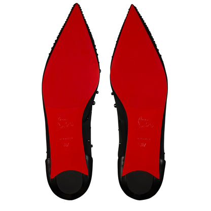 Christian Louboutin Miss Z Degrastrassina Perla Women Shoes | Color Black