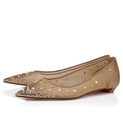 Christian Louboutin Miss Z Degrastrassina Perla Women Shoes | Color Nude