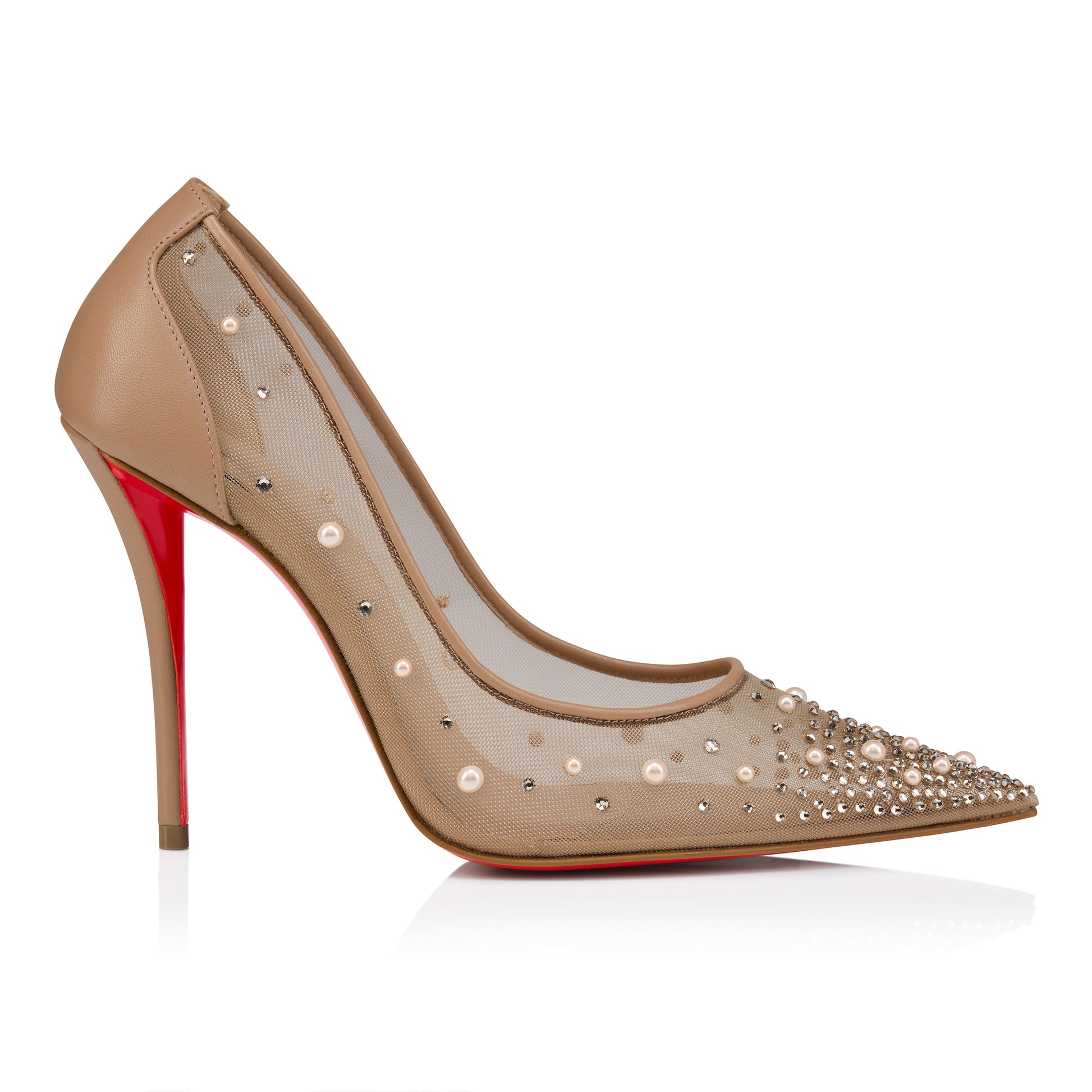 Christian Louboutin Miss Z Degrastrass Perla Women Shoes | Color Nude