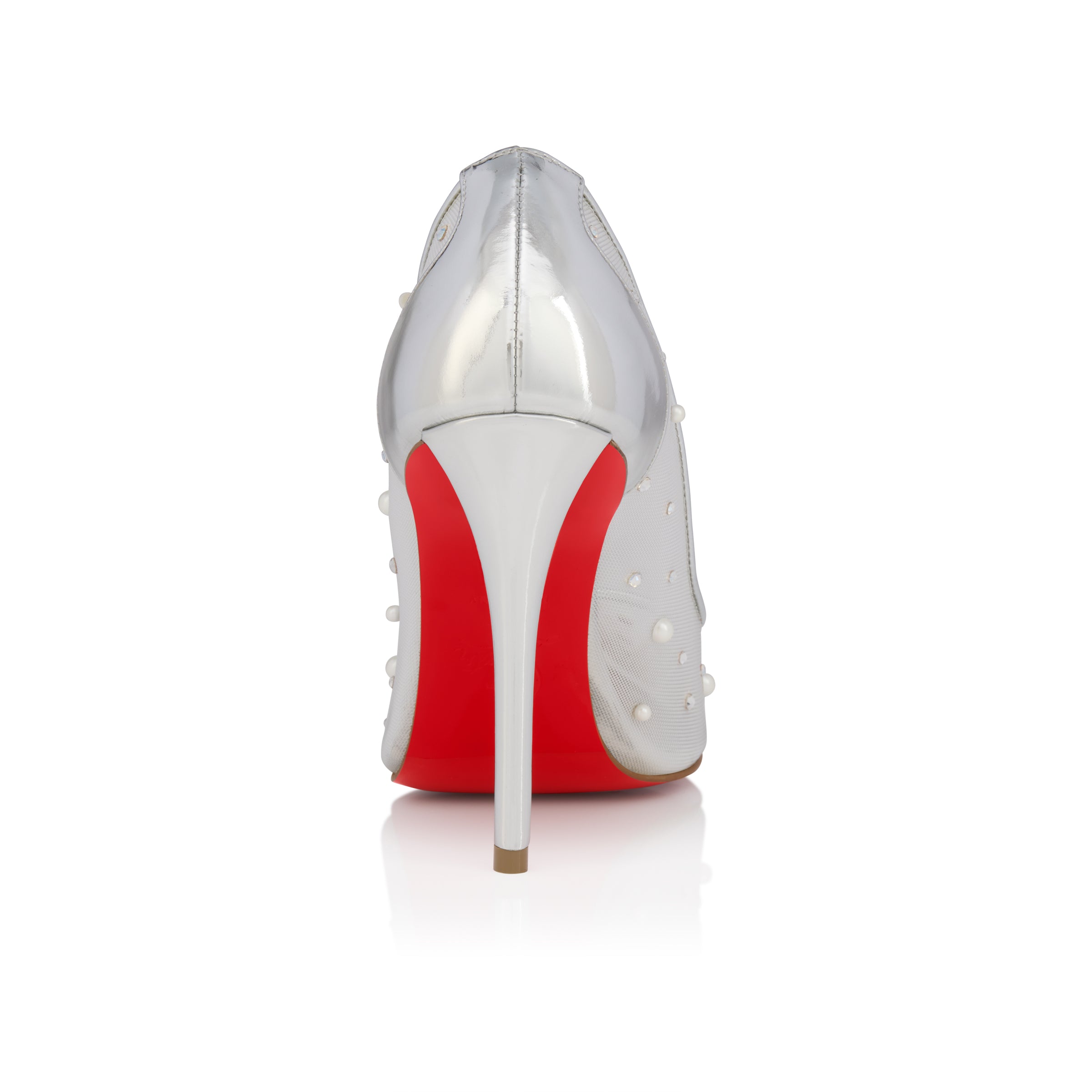 Christian Louboutin Miss Z Degrastrass Perla Women Shoes | Color Silver