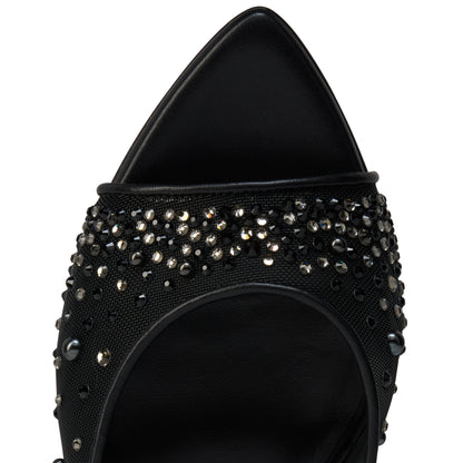 Christian Louboutin Miss Z Mule Degrasstrass Perla Women Shoes | Color Black