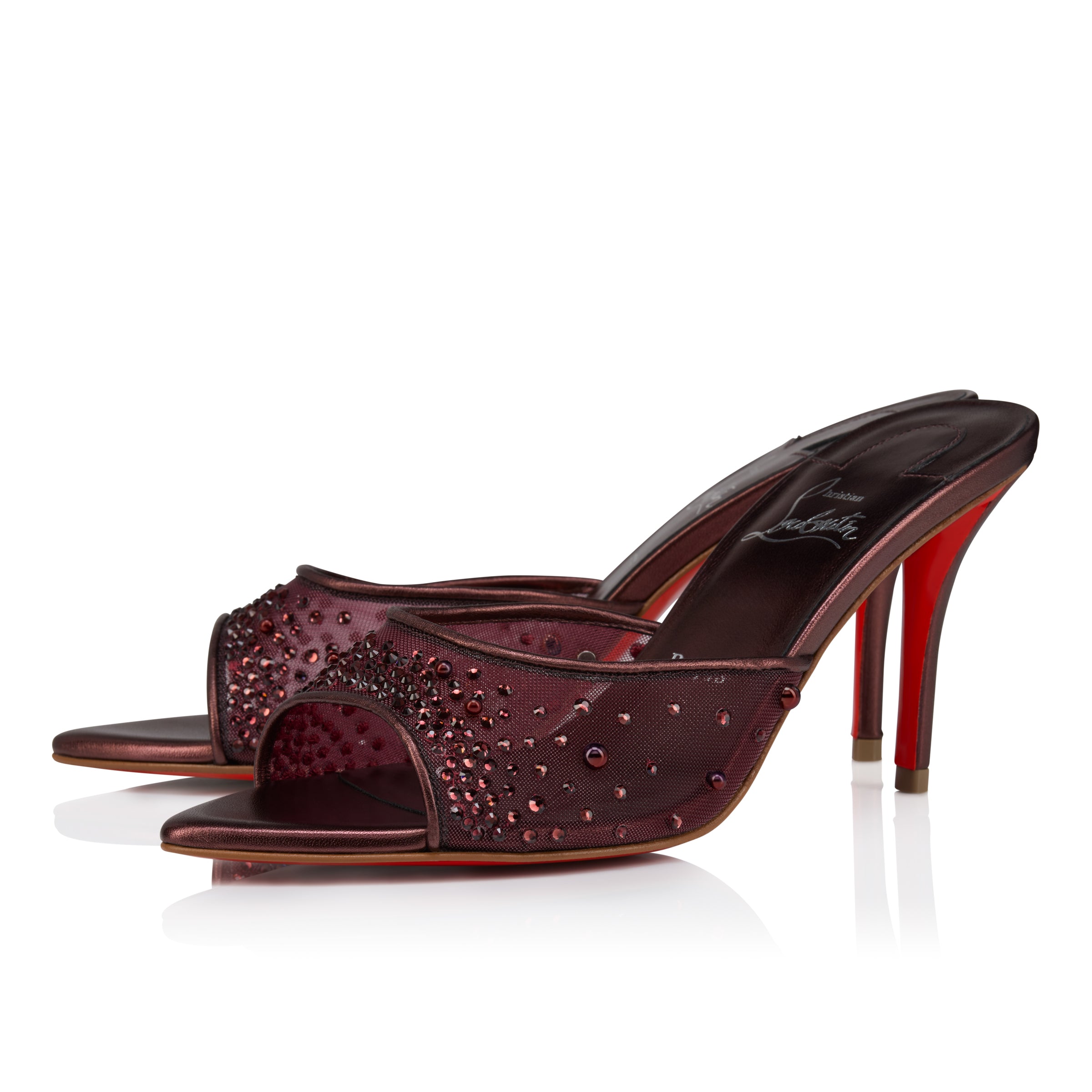 Christian Louboutin Miss Z Mule Degrasstrass Perla Women Shoes | Color Pink